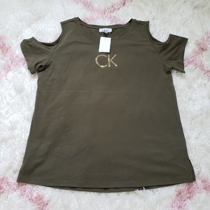 Michael Kors open shoulder large top